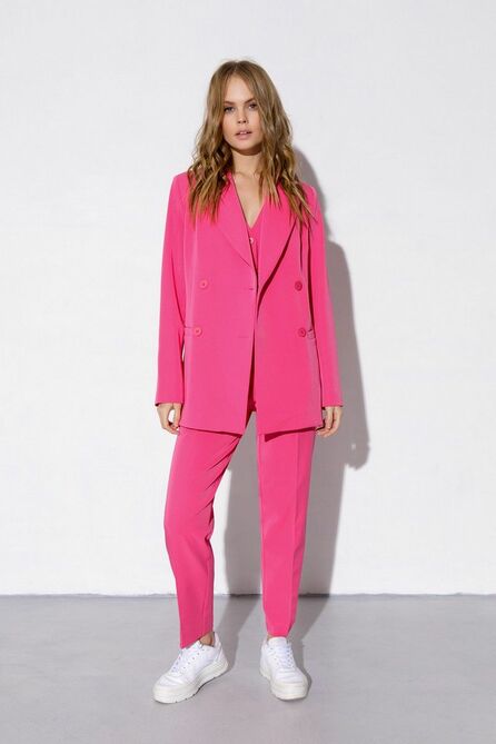 Костюм брючный PIRS 3859 ярко-розовый