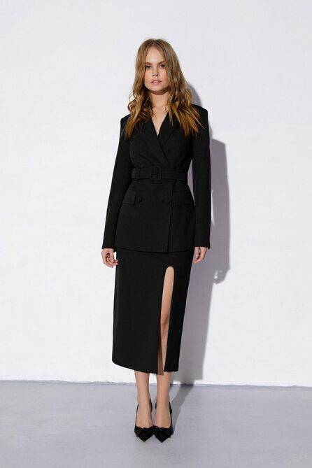 Юбка, Жакет, Топ PIRS 3658 черный-черный