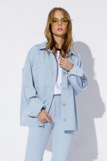 Рубашка PIRS 4001 голубой