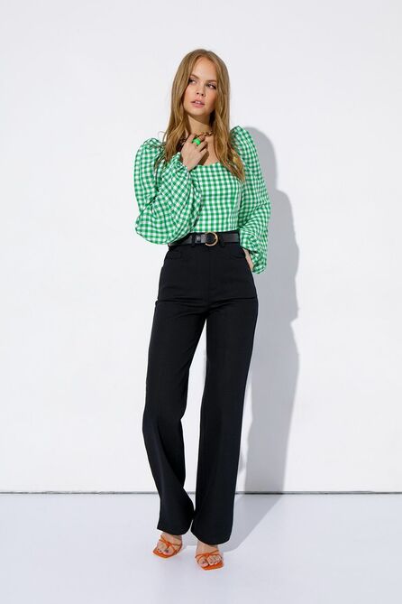 Брюки, Блуза PIRS 4017 зеленый+черный