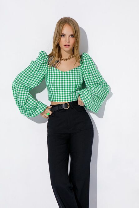 Блузка PIRS 4018 зеленый