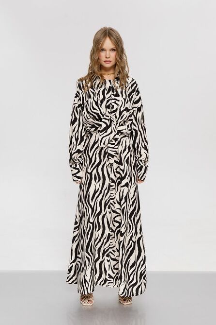 Плательный комплект PIRS 4045 бежевый