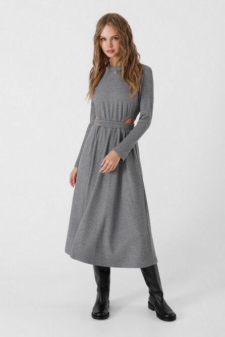 Повседневное платье PIRS 3444 светло-серый
