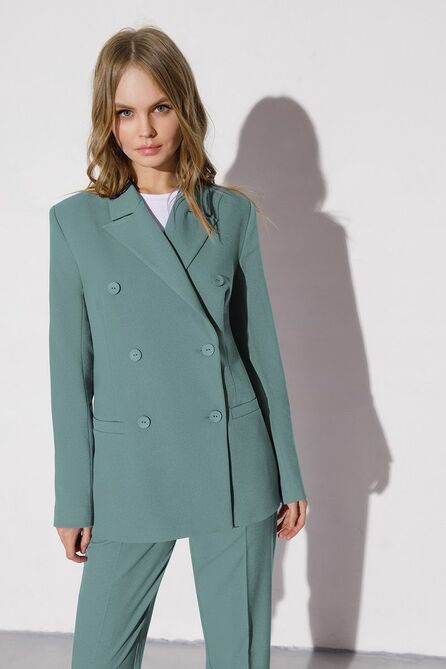 Костюм брючный PIRS 635 серо-зеленый