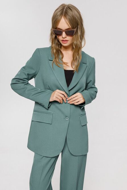 Костюм брючный PIRS 4050 серо-зеленый