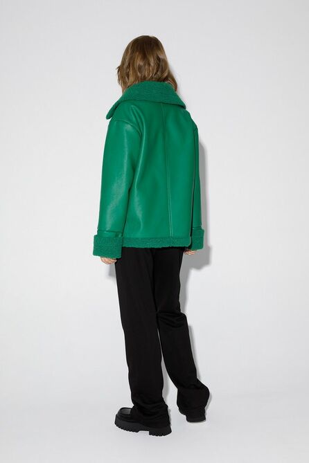 Дубленка PIRS 4237 зеленый Дубленка PIRS 4237 зеленый