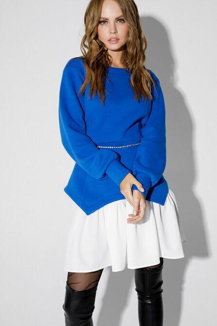 Костюм с блузкой PIRS 4257 василек Костюм с блузкой PIRS 4257 василек