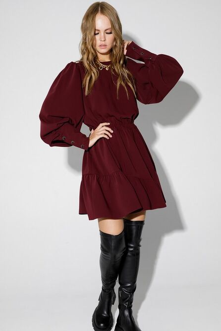 Повседневное платье PIRS 4265 марсала