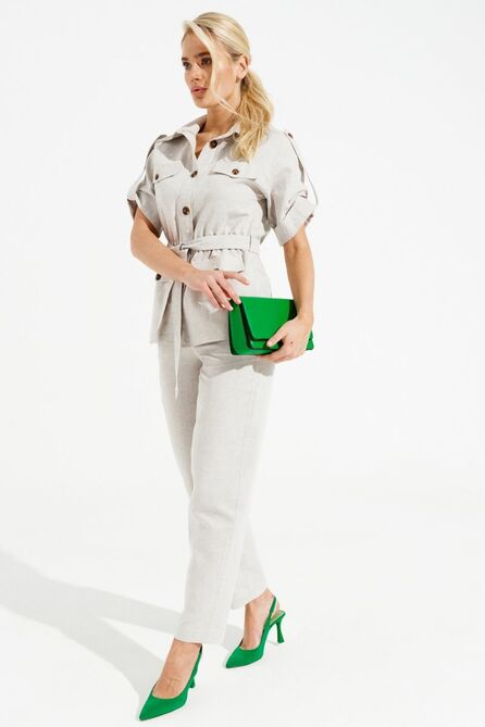 Брюки, Блуза Prestige 4468/1/170 серо-молочный