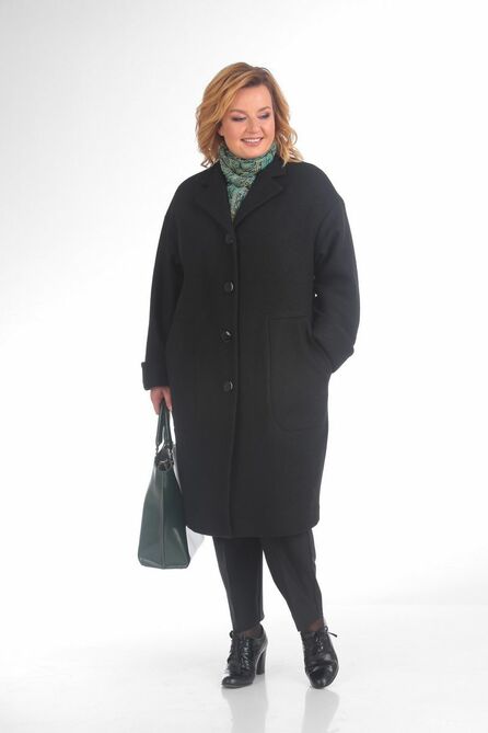 Пальто Pretty 787 черный Пальто Pretty 787 черный