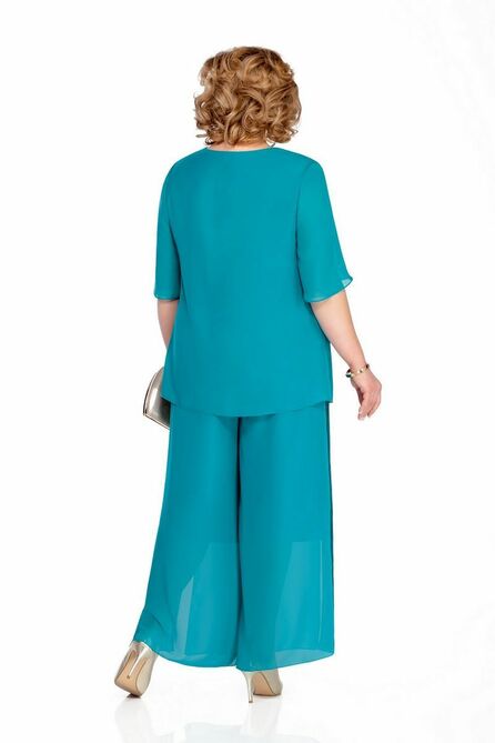 Брюки, Блуза Pretty 1061 бирюза