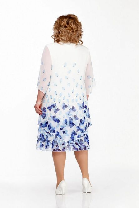 Вечернее платье Pretty 242 бело-голубой