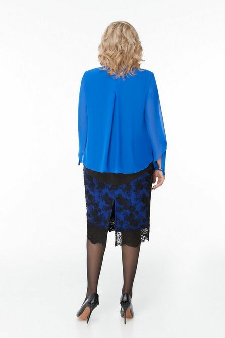 Вечернее платье Pretty 1888 черный-василек