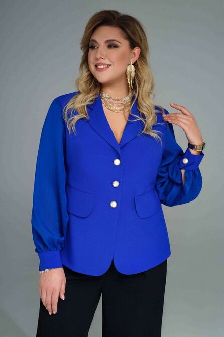 Костюм брючный Pretty 2122 электрик-черный