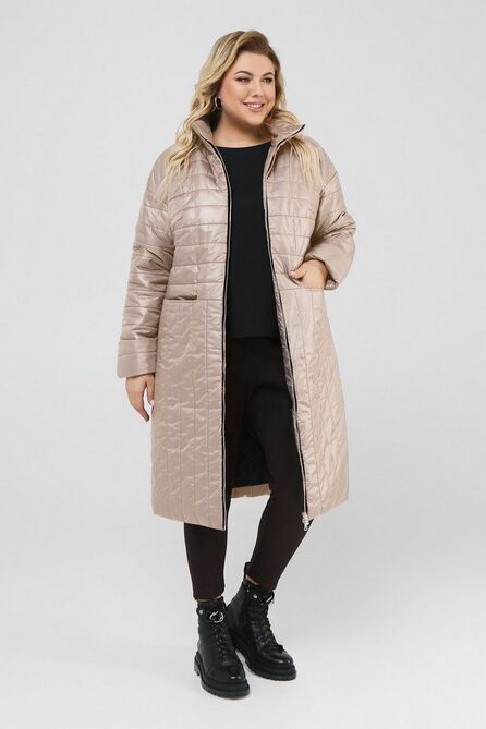 Пальто Pretty 2051 бежевый Пальто Pretty 2051 бежевый