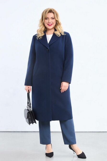 Пальто Pretty 2149 темно-синий Пальто Pretty 2149 темно-синий