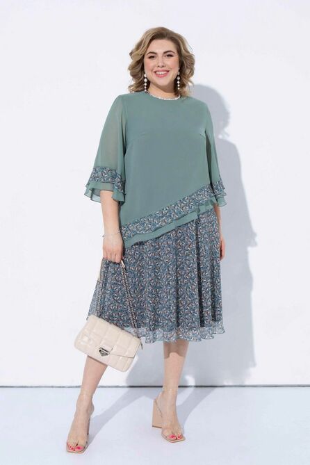 Вечернее платье Pretty 2107 мята-дизайн