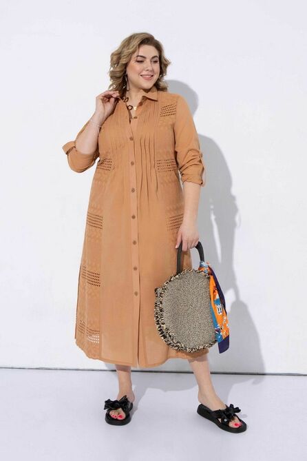 Повседневное платье Pretty 2214 кэмел