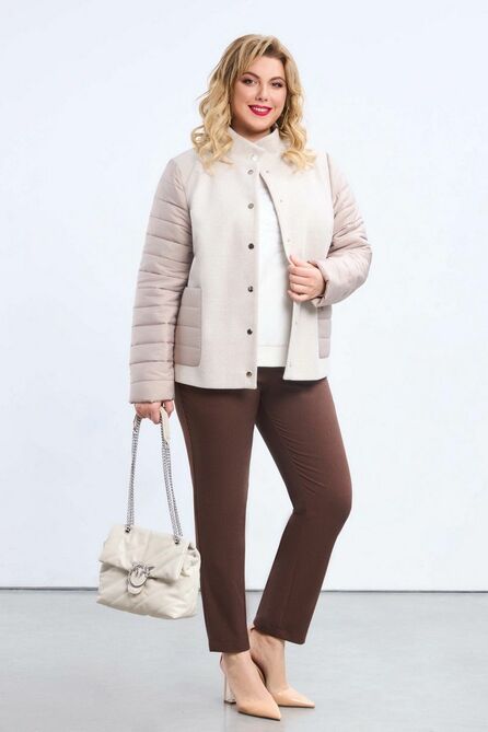 Куртка Pretty 2185 светло-бежевый Куртка Pretty 2185 светло-бежевый