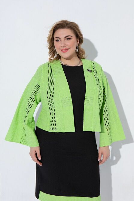 Плательный комплект Pretty 2168 черный-лайм