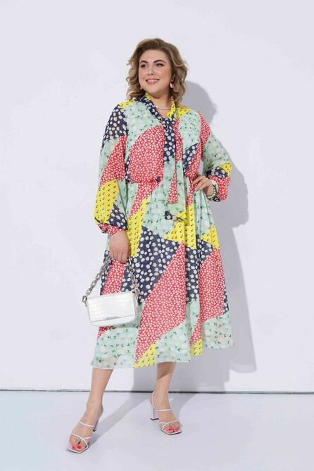 Плательный комплект Pretty 2203 белый-дизайн Плательный комплект Pretty 2203 белый-дизайн