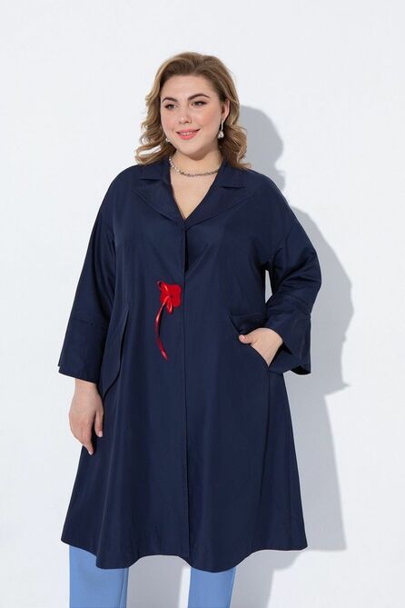 Плащ Pretty 2204 темно-синий Плащ Pretty 2204 темно-синий