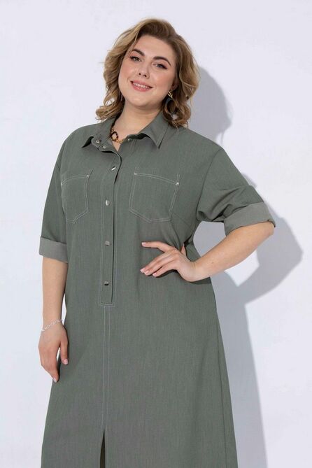 Повседневное платье Pretty 2213 хаки