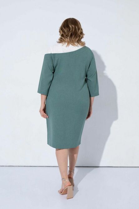 Повседневное платье Pretty 2230 мох-белый