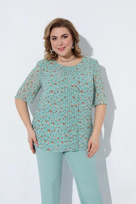 Брюки, Блуза Pretty 2232 мята-дизайн