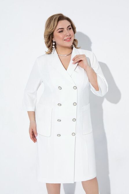 Офисное платье Pretty 2189 молочный