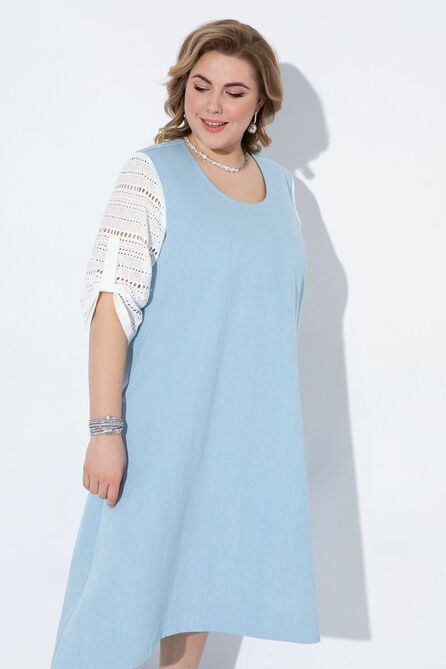 Повседневное платье Pretty 2218 голубой
