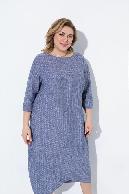 Повседневное платье Pretty 2228 голубой