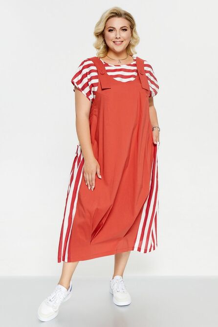 Костюм с блузкой Pretty 2233 терракот Костюм с блузкой Pretty 2233 терракот