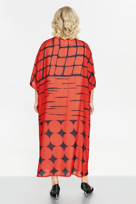 Повседневное платье Pretty 2235 красный_черный