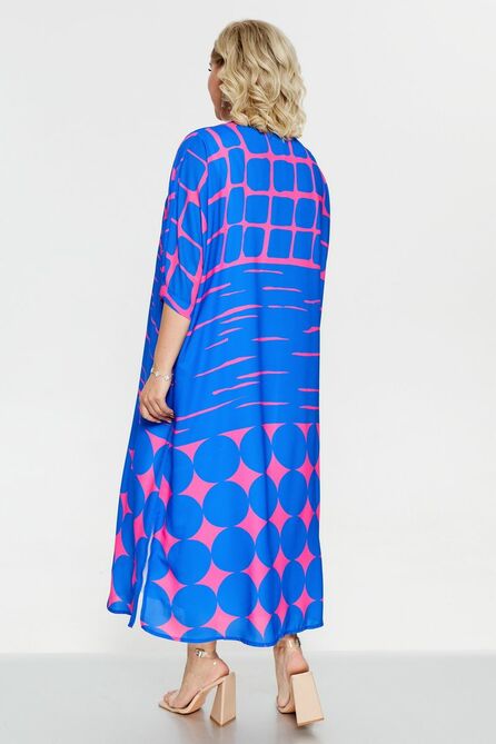 Повседневное платье Pretty 2235 василек_розовый