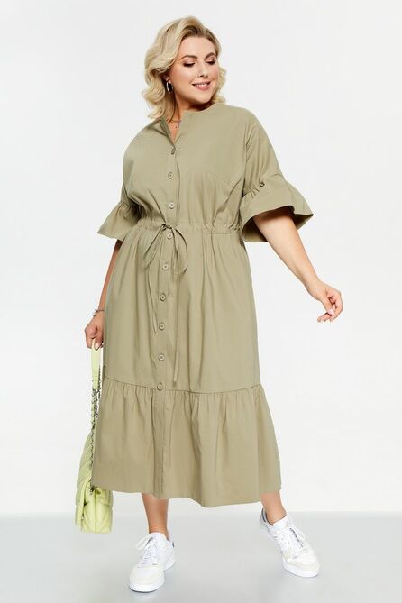 Повседневное платье Pretty 2246 хаки Повседневное платье Pretty 2246 хаки