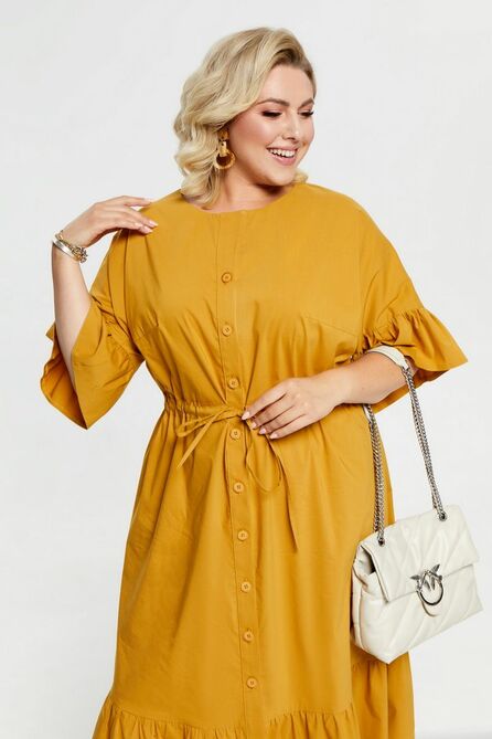 Повседневное платье Pretty 2246 горчица Повседневное платье Pretty 2246 горчица