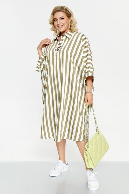 Повседневное платье Pretty 2253 хаки Повседневное платье Pretty 2253 хаки