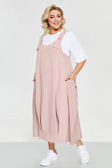 Сарафан, Майка Pretty 2260 пудра_белый