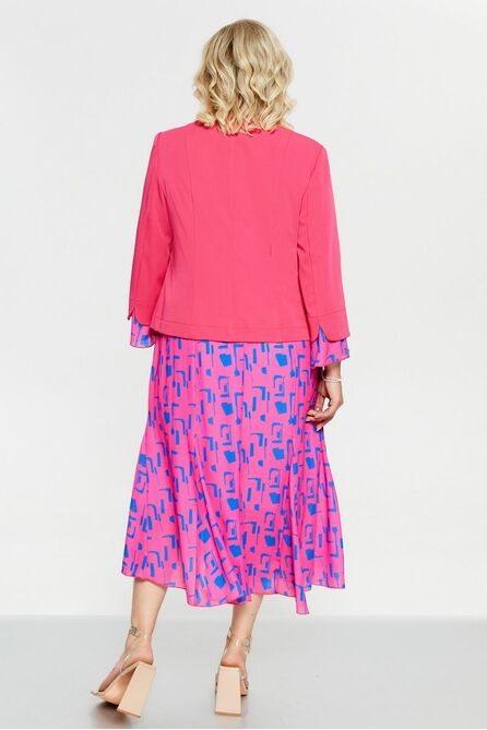 Плательный комплект Pretty 2263 фуксия_василек Плательный комплект Pretty 2263 фуксия_василек