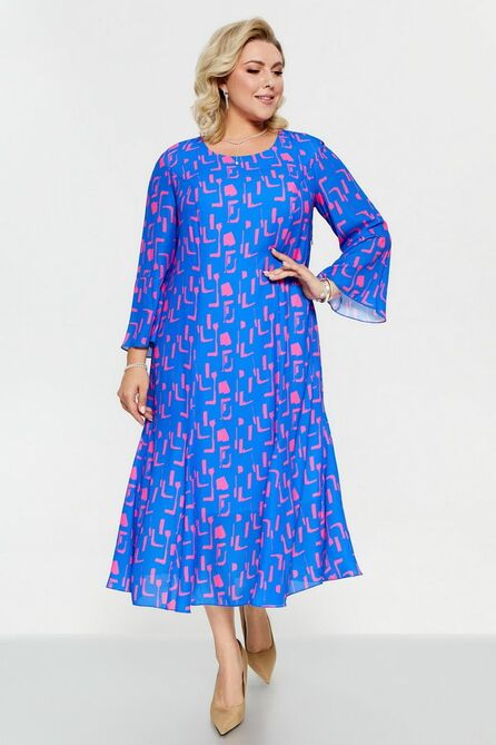 Плательный комплект Pretty 2263 василек_фуксия Плательный комплект Pretty 2263 василек_фуксия