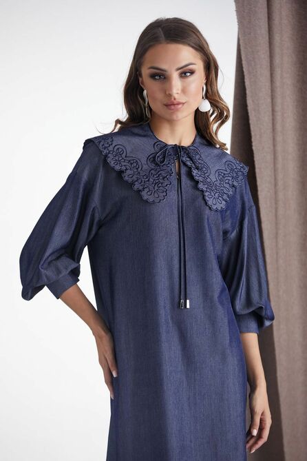 Повседневное платье Rami 5079 синий Повседневное платье Rami 5079 синий