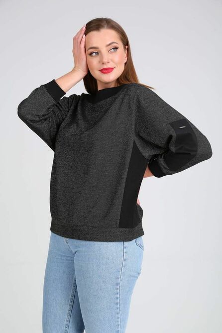 Джемпер Ришелье 867 черный Джемпер Ришелье 867 черный