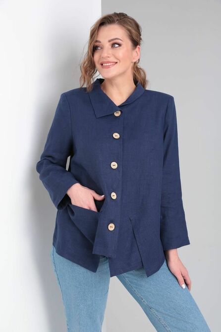 Жакет Ришелье 713 синий