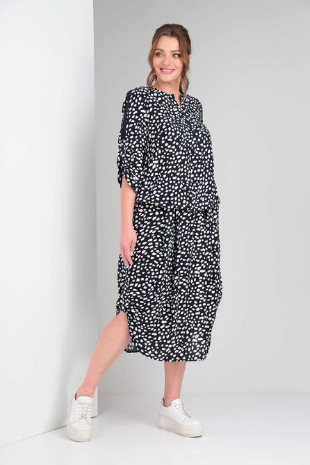 Костюм с блузкой Ришелье 848