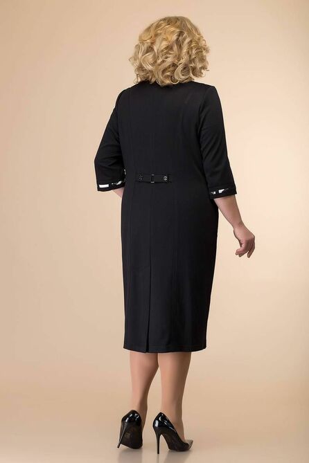 Повседневное платье Romanovich style 1-051 черный/белый