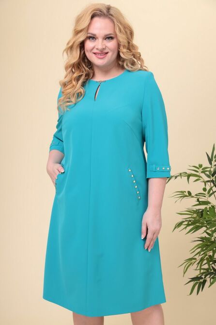 Повседневное платье Romanovich style 1-1729 бирюза