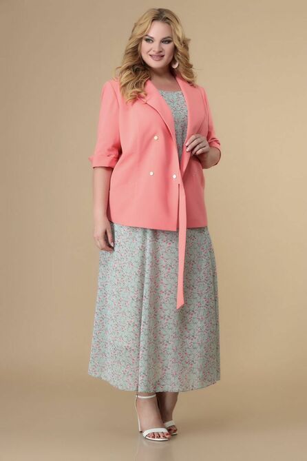 Плательный комплект Romanovich style 3-2180 коралл,мята Плательный комплект Romanovich style 3-2180 коралл,мята