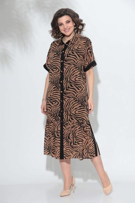 Повседневное платье Romanovich style 3-2359 кэмел/черный