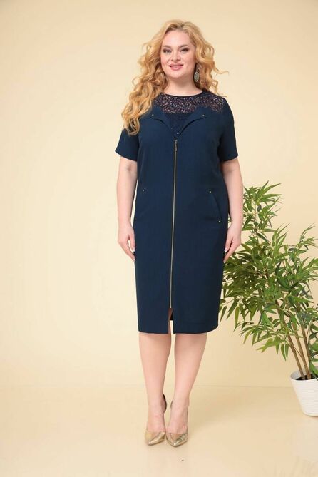 Повседневное платье Romanovich style 1-2343 синий